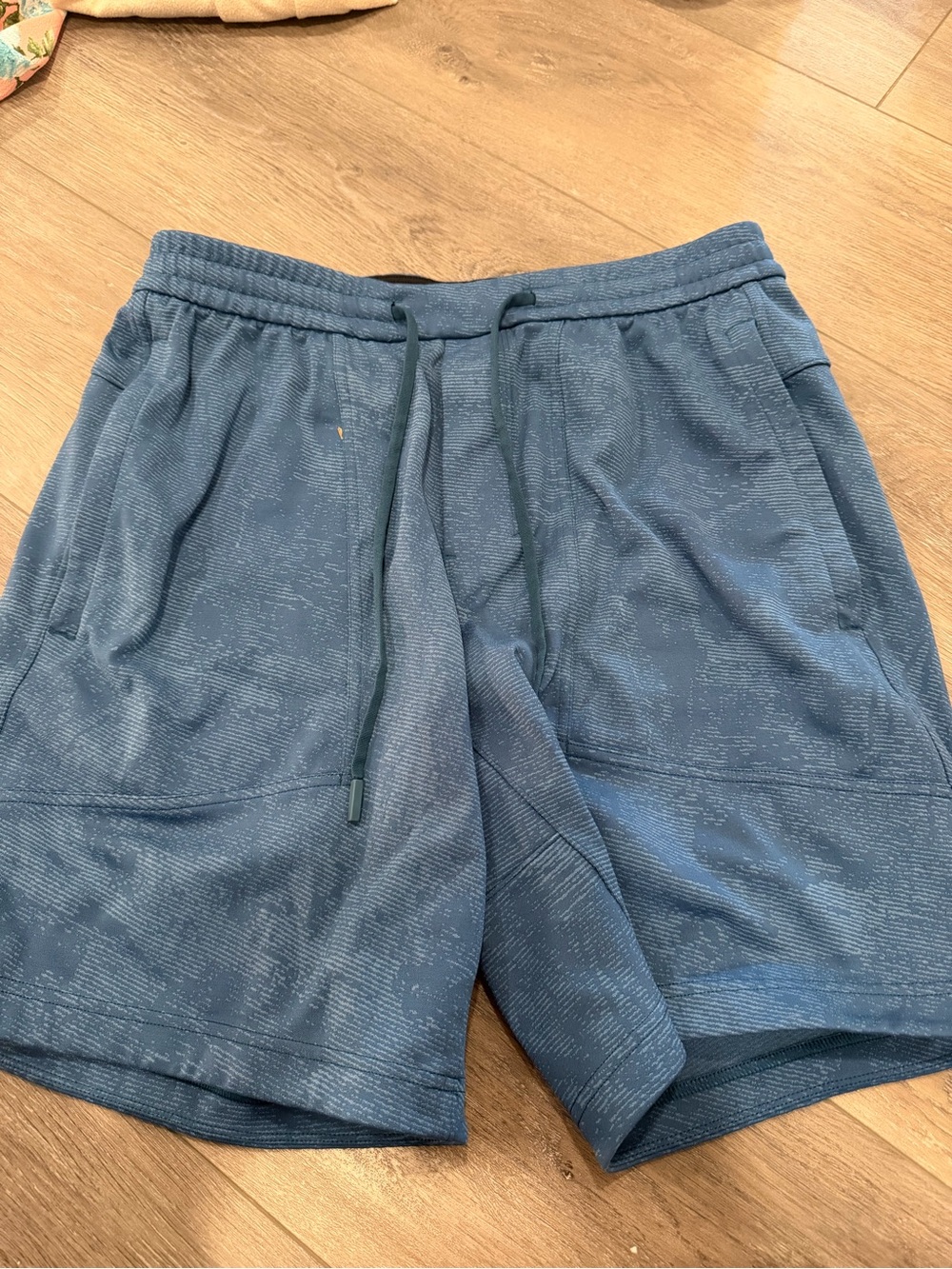 lululemon athletica Men's Heathered Blue Athletic Shorts